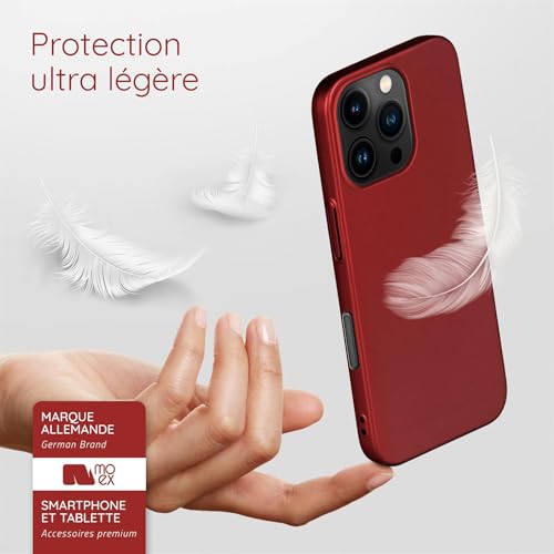 Coque Apple iPhone 16 Pro moex Alpha ultra fine rouge mat - 3