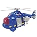 Emergency - Kit di veicoli di emergenza con ruote libere, con luce e suono, 4 modelli disponibili, Emergency service veicoli HELICOPTER - COMANSI