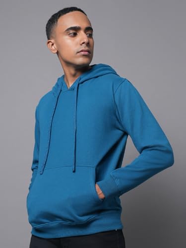 Image of HIGH Star Men's Cotton Hooded Neck Sweatshirt