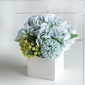 Ladadafakepeonyflowersinceramicvasefauxhydrangeaflowerarrangementsforhomedecorartificialflowerswithvase Urban Country Home Decor Ladada fake peony flowers in ceramic vasefaux hydrangea flower arrangements for home decor artificial flowers with vase urban country home decor