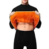 Camiseta termica Lana Merino Hombre Camiseta Interior Termica Manga Larga Térmica Interior Ajustado Térmico Control Sudor Activo Térmica Anti Olor Tecnología Hombre