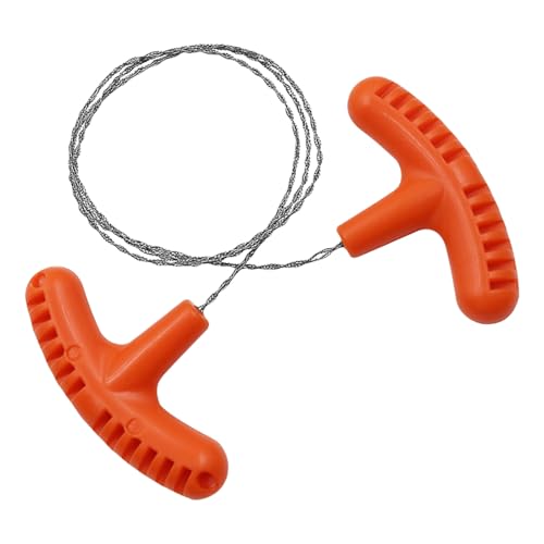 Sierra de mano de alambre de supervivencia en miniatura, herramienta de mano adecuada para carpintería, camping, manualidades, reparación de emergencias