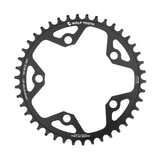 Wolf Tooth 110 BCD Gravel/CX/Road Chainrings 44T Drop-Stop ST for Shimano 12spd