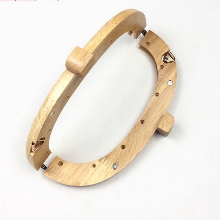 2 szt. zewnętrzna 20 x 7 cm drewniana rama torebki drewniane uchwyty do torebki rękodzielnicze torebki uchwyty do torebki do majsterkowania DIY uchwyty do torby na ramię