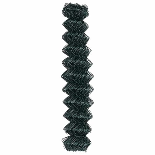vidaXL Kettenzaun Grün 1x10 m Stahl