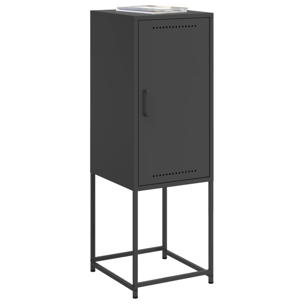 Buffet Haut Noir 36x39x107 cm Acier,Buffets & bahuts,12.95kg-846530