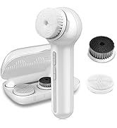 TOUCHBeauty 3IN1 Facial Brush Set with Travel Case, Wall-Mounted Charging Base, ±360° Spin PBT & ...
