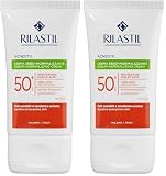 Rilastil - Acnestil Sun System, Protector Solar SPF50+ Sebonormalizante, con Azeloglicina, Niacinamida, Vitamina E y Glicirricinato Dipotásico, Protege y Calma, para Pieles Mixtas y Grasas - 40 ml