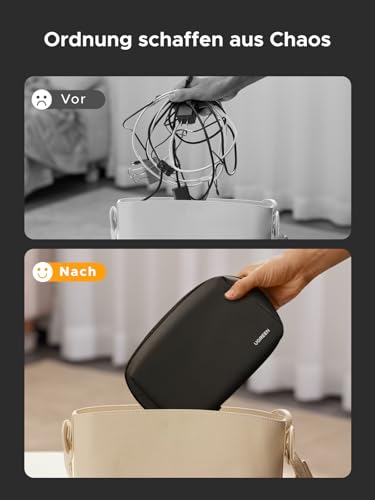 UGREEN Kabeltasche Zubehörtasche, Kabel Organizer Tasche Elektronik Zubehör Tech Pouch, Reise Cable Bag für Netzadapter, Maus… – Ansicht 6
