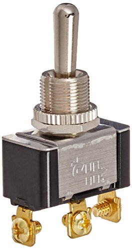 Cole Hersee 5586 Silver SPDT On-Off-On Toggle Switch