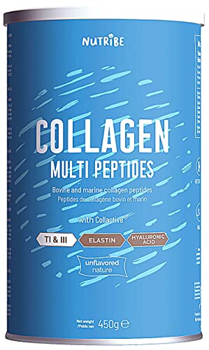 Collagène forme et beauté, marin & bovin, élastine + Acide Hyaluronique - Type 1,3, Pêche responsable, HALAL, avec COLLACTIVE® Cover