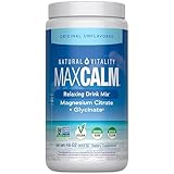 Natural Vitality Calm, Magnesium Supplement, Anti-Stress Drink Mix Powder, Gluten Free, Vegan, & Non-GMO, Original Unflavored, 16 oz