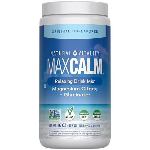 Natural Vitality Calm, Magnesium Supplement, Anti-Stress Drink...