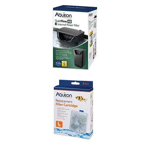 Aqueon QuietFlow E Internal Filter, Large (40 gal) Bundle