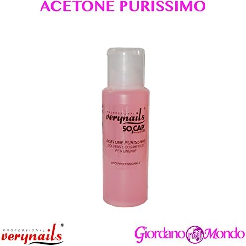 Pure Acetone for Nail Enamel Solvent Delicate Scented 250 ml Professional SoCap for Beautician