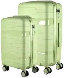 Conjunto Mala 23KG + Mala 10KG Polipropileno Inquebrável Tóquio (Verde)