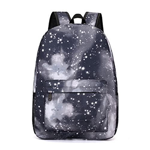Sac à dos léger classique gris 45x33x10 cm à motif étoiles taille M