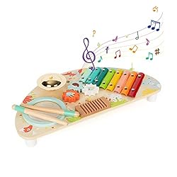 Baby Toys Musical Instruments, All-in-one Musical Toys for Toddlers 1-3 (Includes Xylophone Drum Cymbal Guiro Gears…