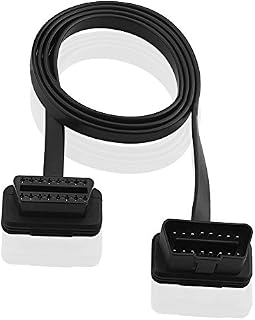 SIENOC OBD-II OBD2 16-pinowy przedłużacz kabel wtyczka do gniazda, przedłużacz diagnostyczny 95 cm (1 szt.)