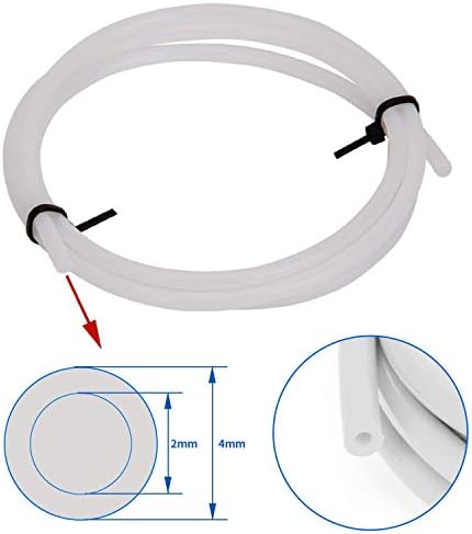 RUNCCI-YUN 4 Stück PTFE Schlauch Blau Teflonschlauch(1 Meter) mit 6 Stück PC4-M6 Pneumatik-anschlussstücke und 6 Stück PC4-M10 Verbinder für 3D-Drucker 1,75 mm Filament