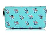 Lilo and Stitch Zip Wallet - Lilo and Stitch Zip Wallet (Light Blue Stitch)