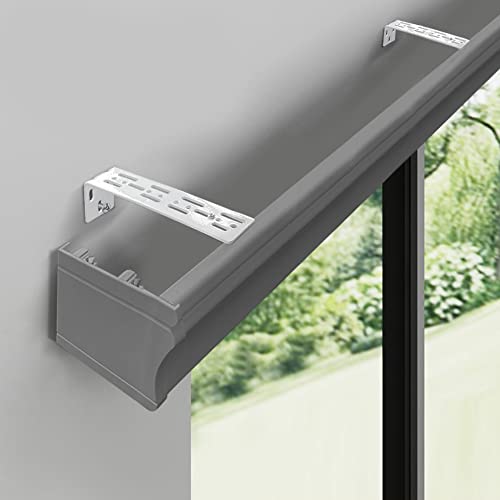 zshine Curtain Pelmet Panel, Grey