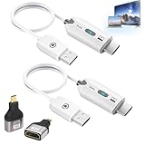 【Large Compatibilité】Compatible avec la plupart des appareils HDMI : PC, ordinateur portable, appareil photo vers téléviseur, projecteur ou écran. Une excellente alternative aux clés de diffusion pour home cinéma et salles de classe.