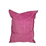Stylischer XXL Microvelours Riesensitzsack von Lumaland: 140 x 180 cm - 380l Füllung - für Wohnräume aller Art und einen modernen Lebensstil; bequeme Alternative zu Sofa, Hocker, Stuhl, Sessel oder Couch im Wohnzimmer oder Kinderzimmer, ideal zum Schlafen, zum Liegen, zum Entspannen, zum Chillen, als Gaming Sitzsack zum Zocken, zum Stillen etc. Stets schick im Design.