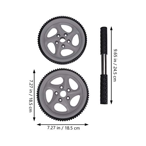 Abaodam Rolo de roda de exercício resistente, acessório de fitness, ferramenta multifuncional