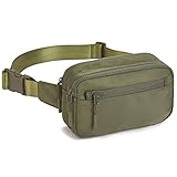 Telena Fanny Packs for Women Men Fashionable Cross Body Fanny Pack Belt Bag for Women with Adjustable Straps Green