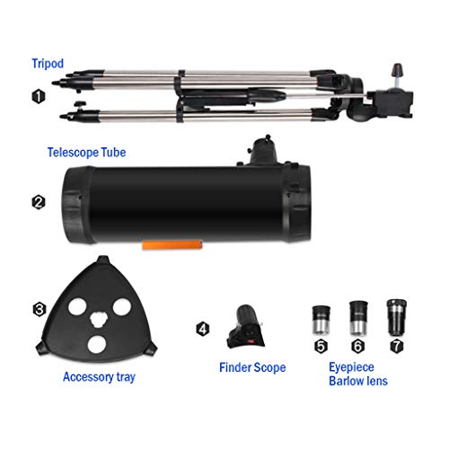 Telescopio Astronómico Refractor 114mm YXCKG con Trípode miniatura 3
