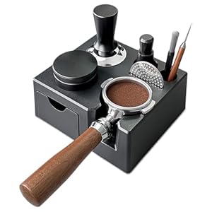 Tamper Station per Barista (51 – 58 mm), stazione di tamping in ABS, per macchina da caffè espresso Barista, accessori per macchine da caffè espresso (senza accessori)