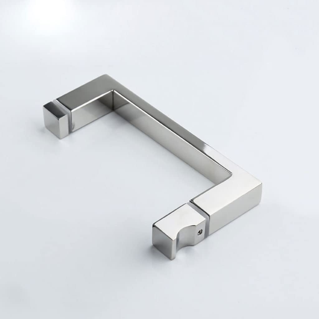Poignée de porte de salle de bain en acier inoxydable 304 brillant entraxe 145mm