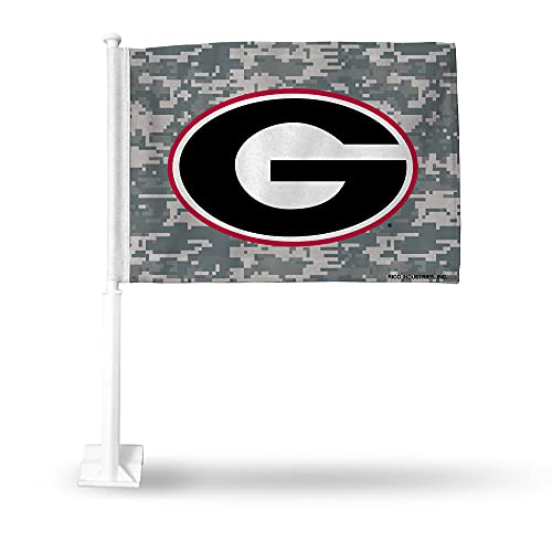 Rico Industries NCAA Georgia Bulldogs Mossy Oak Double Sided Double Sided Car Flag - 16