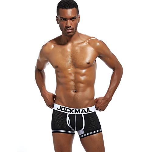 JOCKMAIL Mens Boxer Briefs Breathable Mesh Men Underwear Panties Trunk Shorts Underpants2
