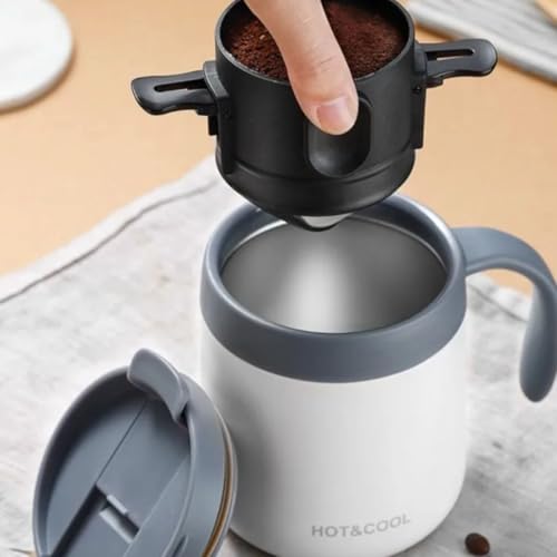 Mini coador filtro de café individual inox lavável portátil reutilizável chá drip