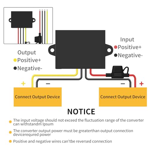 Spannungswandler 12V auf 24V, Step up Converter 12V auf 24V 5A 120W mit Sicherung Wasserdicht, DC Spannungswandler für Golfwagen LED Light Auto Motor Truck Fahrzeugboot usw. (DC9-20V Breit Eingang)