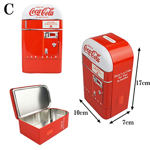 Amazon.co.jp: コカコーラ ベンディングマシーン型 貯金箱 B 自動販売 