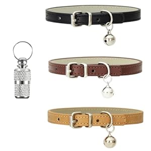 XFentech 3 Stück Katzenhalsbänder mit Glocke
