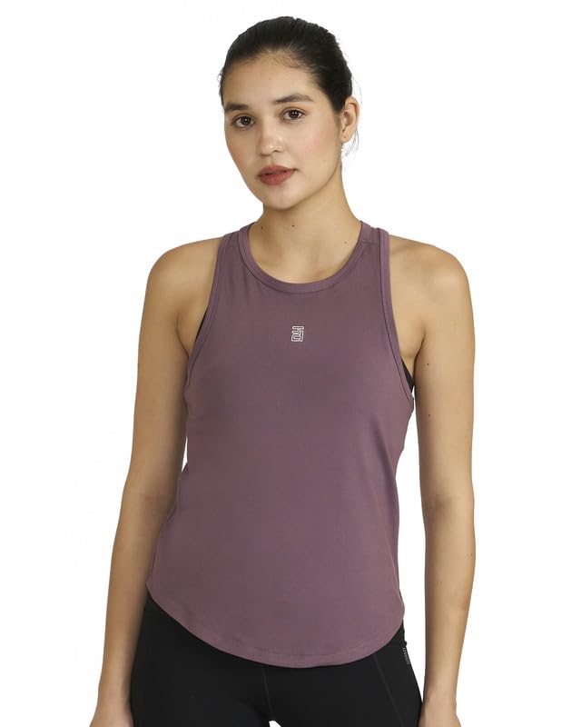 hunnit Tank Top for Women Gymwear | Yoga Tank Top for Women | Round Neck Tank Top for Workout | 4 Way Stretchable | Quick Dry & Breathable Fabric Active Wear Tank Top | Sports Textured Tank Top-picture-35