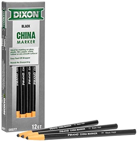 Dixon black china marker dozen pack