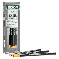 Algopix Similar Product 6 - Dixon China Marker Black Dozen 12