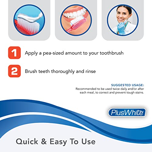 Plus White Coffee Drinkers’ Whitening Toothpaste – Quickly Removes Tough Stains & Yellowing – Plaque Removal, Tartar Control & Cavity Protection (3.5 Oz, Pack Of 3) #TOP5
