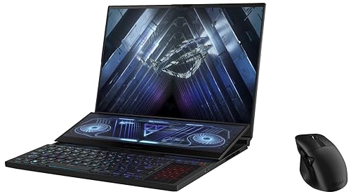 Image of ASUS ROG Zephyrus Duo 16 (2022) Dual Screen Laptop, 16 inch (40.64 cm) FHD+ 165Hz /3ms, AMD Ryzen 7 6800H, 6GB RTX 3060, (32GB RAM /2TB SSD), GX650RM-LS019WS ProArt MD300 Mouse