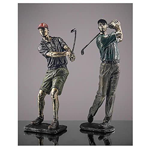 Figura Decorativa Golf Moderno en Resina Verde miniatura 7