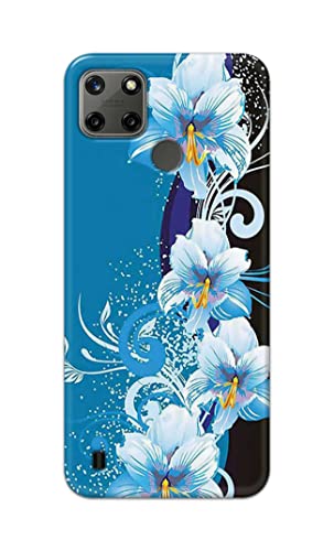 Image of PRINTFIDAA Beautiful Floral Design Printed Designer Hard Case for Realme C21Y / C25Y Back Cover -(e) RPM1006