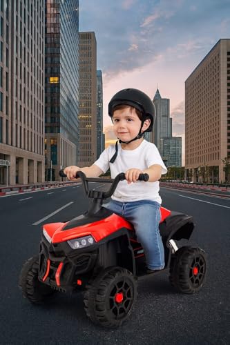 Image of Happy Goods ATV Battery Operated Electric Bike for Kids | Rechargeable Ride on Baby Big Bikes with Light, USB & Music | Beach Bike | Electric Bike for Kids 2 to 5 Year Boys Girls