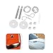 Lwuey Stainless Steel Hood Pins - Racing Car Bonnet Lock Kit, Universal Key-Locking Latches, Heavy-Duty Truck/Modified Vehicle Hardware