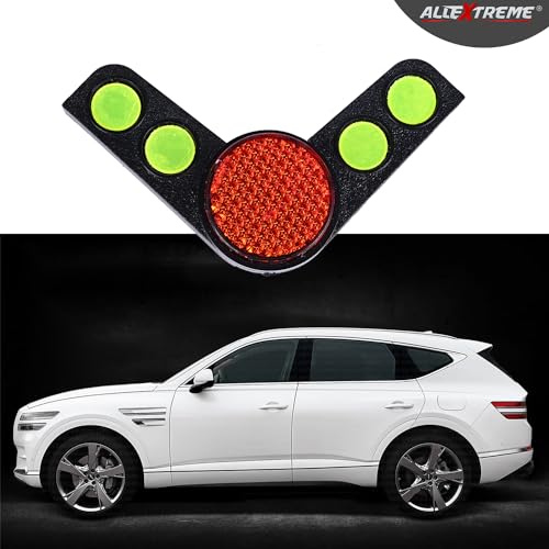 Image of AllExtreme CAS-231 L Design Car Door Corner Guard Anti Scratch Shock-Absorbing Edge Protector with Sticker For All Cars(Set of 4, Multicolour)