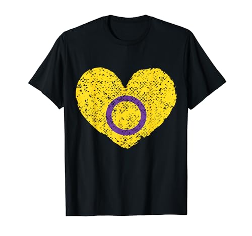 Intersex Pride Flagge Intersex Herz Flagge T-Shirt